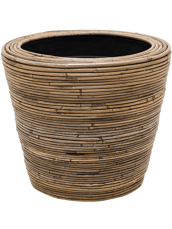 Drypot Rattan Stripe, van der Leeden
